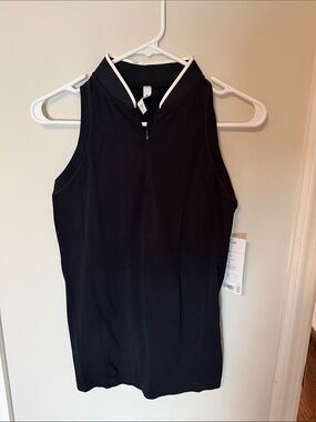 Athleta Women’s Sleeveless Black Polo Golf Tank Top